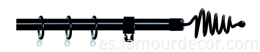 Twisted Hanging Double Track Hardware Curtain Rod